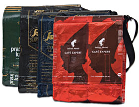 Taschen aus Kaffeeverpackungen